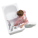 Ella Mobile 26"x45 Acrylic Soaking Walk-In-Bathtub, Left Outward Swing Door, Heated Seat,  2 Piece Fast Fill Faucet, 2"  Drain 3
