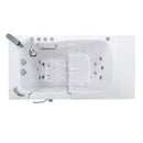  Ella Monaco 32"x52" Acrylic Air and Hydro Massage and Heated Seat Walk-In Bathtub with Left Outward Swing Door, 2 Piece Fast Fill Faucet, 2" Dual Drain 2