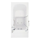 Ella Capri 30"x52" Acrylic Soaking Walk-In-Bathtub, Left Outward Swing Door, Heated Seat,  2 Piece Fast Fill Faucet, 2" Dual Drain 2