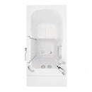 Ella Monaco 32"x52" Acrylic Soaking Walk-In-Bathtub, Right Outward Swing Door, 2 Piece Fast Fill Faucet, 2" Dual Drain 3