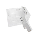 Ella Wheelchair Transfer 36"x55" Acrylic Air and Hydro Massage Walk-In Bathtub with Right Outward Swing Door, 5 Piece Fast Fill Faucet, 2" Dual Drain 3