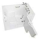 Ella Wheelchair Transfer 36"x55" Acrylic Hydro Massage Walk-In Bathtub with Right Outward Swing Door, Heated Seat, 5 Piece Fast Fill Faucet, 2" Dual Drain 3