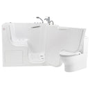 Ella Wheelchair Transfer 32"x52" Acrylic Air and Hydro Massage and Heated Seat Walk-In Bathtub with Right Outward Swing Door, 2 Piece Fast Fill Faucet, 2" Dual Drain 4