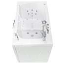 Ella Wheelchair Transfer 32"x52" Acrylic Air and Hydro Massage and Heated Seat Walk-In Bathtub with Right Outward Swing Door, 2 Piece Fast Fill Faucet, 2" Dual Drain 6