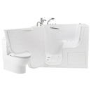 Ella Wheelchair Transfer 32"x52" Acrylic Air and Hydro Massage Walk-In Bathtub with Left Outward Swing Door, 2 Piece Fast Fill Faucet, 2" Dual Drain 4