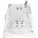 Ella Wheelchair Transfer 32"x52" Acrylic Air and Hydro Massage Walk-In Bathtub with Left Outward Swing Door, 2 Piece Fast Fill Faucet, 2" Dual Drain 7