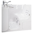 Ella Wheelchair Transfer 32"x52" Acrylic Air and Hydro Massage Walk-In Bathtub with Left Outward Swing Door, 2 Piece Fast Fill Faucet, 2" Dual Drain 8