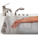 Ella Wheelchair Transfer 30"x52" Acrylic Air and Hydro Massage Walk-In Bathtub with Left Outward Swing Door, 2 Piece Fast Fill Faucet, 2" Dual Drain 9