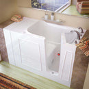 Venzi 30x53 Right Drain White Air Jetted Walk In Bathtub By Meditub
