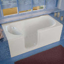 Venzi 30x60 Left Drain White Air Jetted Step In Walk In Bathtub By Meditub