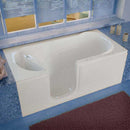 Venzi 30x60 Left Drain White Soaking Step In Walk In Bathtub By Meditub