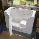 Venzi 30x60 Left Drain White Whirlpool Jetted Wheelchair Accessible Walk In Bathtub By Meditub