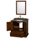 Wyndham Collection Rochester 36" Single Bathroom Vanity - Cherry WC-J231-36-SGL-VAN-CHE 5