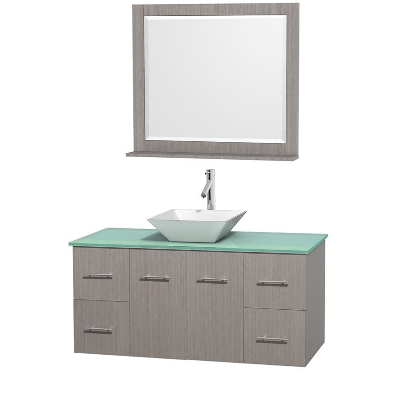 Wyndham Collection Centra 48" Single Bathroom Vanity Set for Vessel Sink - Gray Oak WC-WHE009-48-SGL-VAN-GRO 7