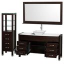 Wyndham Collection Daytona 60" Bathroom Vanity with Vessel Sink, Mirror and Cabinet - Espresso WC-A-W2109-60-T-ESP-SET 4