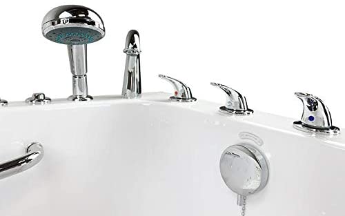 S-Class3052 Acrylic Walk In Tub Soaking, Fast Fill Faucet, 2" Drain Left (Dual Massage Right) 8