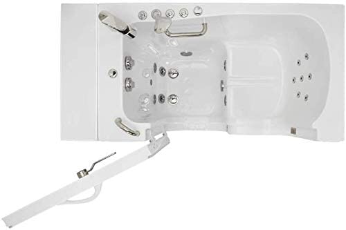 32x52 Transfer Hydro Foot Massage Acrylic Walk-In Tub, Fast Fill Faucet, Left 2" Dual Drain w/ Heated Seat 6