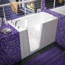 Venzi 32x60 Left Drain White Whirlpool & Air Jetted Walk In Bathtub By Meditub