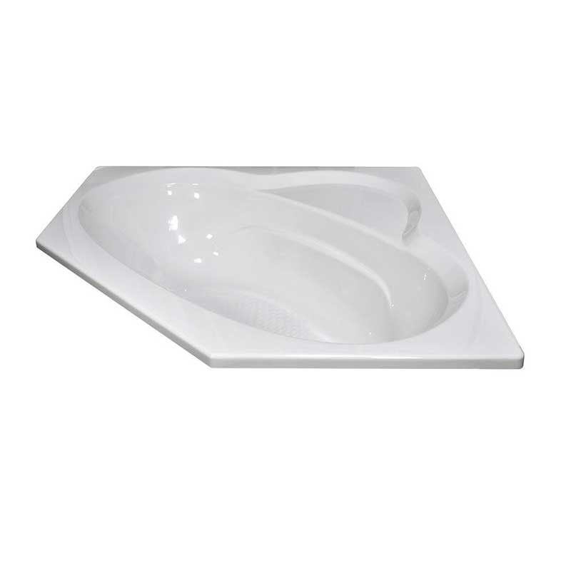 Lyons Industries Classic 5 ft. Front Drain Drop-in Soaking Tub in White