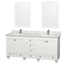 Wyndham Collection Acclaim 72" Double Bathroom Vanity - White WC-CG8000-72-WHT