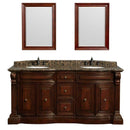 Wyndham Collection Roxbury 72" Traditional Double Bathroom Vanity - Cherry WC-J232-72-DBL-VAN-CHE 7