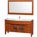 Wyndham Collection Daytona 60" Bathroom Vanity with Mirror - Cherry WC-A-W2109-60-CH 4