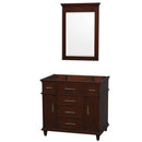 Wyndham Collection Berkeley 36" Single Bathroom Vanity - Dark Chestnut WC-1717-36-SGL-CDK 3