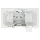 Ella Companion 32"x60" Air + Hydro Massage w/ Independent Foot Massage Acrylic Two Seat Walk-In-Bathtub, Inward Swing Door, 2 Piece Fast Fill Faucet, 2" Dual Drains 3