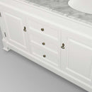 Wyndham Collection Andover 60" Traditional Bathroom Double Vanity Set - White WC-TD60-WHT 5