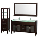 Wyndham Collection Daytona 60" Double Bathroom Vanity Set - Espresso WC-A-W2200-60-ESP-SET