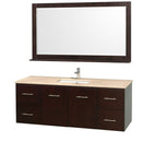 Wyndham Collection Centra 60" Single Bathroom Vanity for Undermount Sinks - Espresso WC-WHE009-60-SGL-VAN-ESP- 5