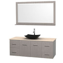 Wyndham Collection Centra 60" Single Bathroom Vanity Set for Vessel Sink - Gray Oak WC-WHE009-60-SGL-VAN-GRO 2