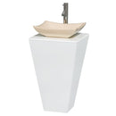 Wyndham Collection Esprit Bathroom Pedestal Vanity Set - Glossy White WC-CS004-20-WHT 6