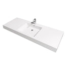 Wyndham Collection Axa 60" Single Bathroom Vanity in Glossy White, Acrylic Resin Countertop, Integrated Sink, and 58" Mirror WCR430060SGWARINTM58 3