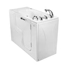 Ella's Bubbles OLA2652H-R-hHB Transfer26 26"x 52" Hydro Massage Acrylic Walk-In Tub with Heated Seat, Right Outward Swing Door, Ella 5pc. Fast-Fill Faucet, Dual 2" Drains, White