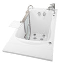 Ella Peitite 28"x52" Acrylic Hydro Massage Walk-In Bathtub with Left Inward Swing Door, 2 Piece Fast Fill Faucet, 2" Dual Drain 4