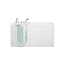 Ella Shak 36"x72" Acrylic Air and Hydro Massage w/ Independent Foot Massage Walk-In Bathtub , Left Outward Swing Door, 2" Dual Drain, Ella 5 Piece Fast Fill Faucet 4