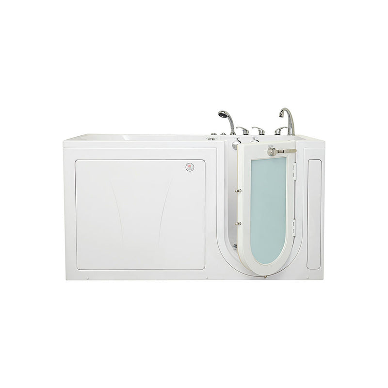 Ella Shak 36"x72" Acrylic Air and Hydro Massage w/ Independent Foot Massage Walk-In Bathtub , Right Outward Swing Door, 2" Dual Drain, Ella 5 Piece Fast Fill Faucet, Heated Seat and Backrest 4