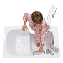 Ella Mobile 26"x45 Acrylic Soaking Walk-In-Bathtub, Left Outward Swing Door, 2 Piece Fast Fill Faucet, 2"  Drain 4