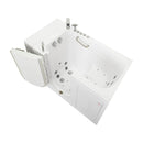  Ella Monaco 32"x52" Acrylic Air and Hydro Massage and Heated Seat Walk-In Bathtub with Left Outward Swing Door, 2 Piece Fast Fill Faucet, 2" Dual Drain 3