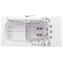 Ella Wheelchair Transfer 32"x52" Acrylic Air and Hydro Massage Walk-In Bathtub with Left Outward Swing Door, 5 Piece Fast Fill Faucet, 2" Dual Drain 4