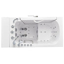 Ella Wheelchair Transfer 32"x52" Acrylic Air and Hydro Massage Walk-In Bathtub with Right Outward Swing Door, 5 Piece Fast Fill Faucet, 2" Dual Drain 4