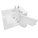 Ella Wheelchair Transfer 32"x52" Acrylic Hydro Massage Walk-In Bathtub with Right Outward Swing Door, 2 Piece Fast Fill Faucet, 2" Dual Drain 4