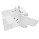 Ella Wheelchair Transfer 32"x52" Acrylic Hydro Massage Walk-In Bathtub with Right Outward Swing Door, Heated Seat, 2 Piece Fast Fill Faucet, 2" Dual Drain 4