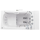 Ella Wheelchair Transfer 32"x52" Acrylic Hydro Massage Walk-In Bathtub with Left Outward Swing Door, 5 Piece Fast Fill Faucet, 2" Dual Drain 4