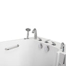 Ella Wheelchair Transfer 36"x55" Acrylic Hydro Massage Walk-In Bathtub with Right Outward Swing Door, Heated Seat, 5 Piece Fast Fill Faucet, 2" Dual Drain 4