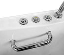Ella Transfer60 Acrylic Air+Hydro Massage Walk-In Tub, Outward Swing Door, Fast Fill Faucet, Left 2" Dual Drain 5