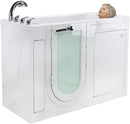 Monaco Acrylic Soaking + Heated Seat Walk-In Tub, Left Outward Swing Door, Fast Fill Faucet, 2" Dual Drain