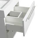 Wyndham Collection Amare 24" Wall-Mounted Bathroom Vanity Set with Vessel Sink - Glossy White WC-R4100-24-WHT 2