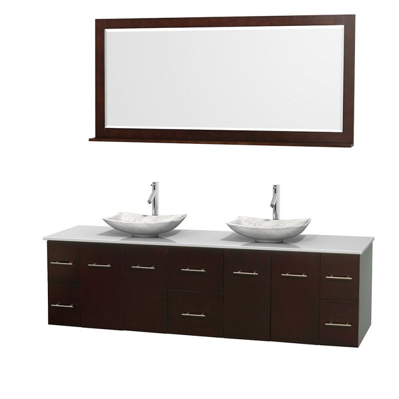 Wyndham Collection Centra 80" Double Bathroom Vanity Set for Vessel Sinks - Espresso WC-WHE009-80-DBL-VAN-ESP 3